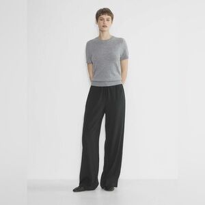 Babaton The Group Reconnect Merino Wool T-shirt in Light Grey size M